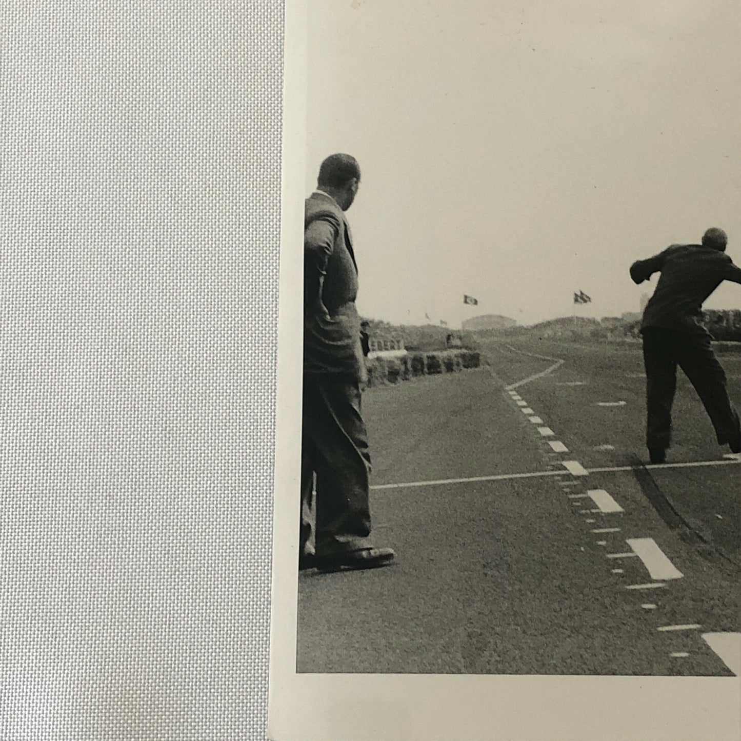 Vintage Juan Manuel Fangio and Stirling Moss Zandvoort Racing Photo Photograph 