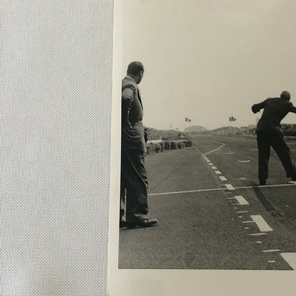 Vintage Juan Manuel Fangio and Stirling Moss Zandvoort Racing Photo Photograph 
