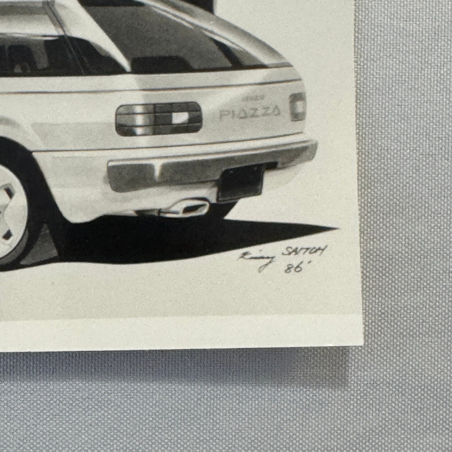 Vintage Isuzu Piazza Design Illustration Factory Press Photo Photograph Print