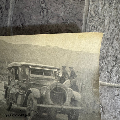 Antique Car Automobile Stuck in River Photo Photograph Vintage