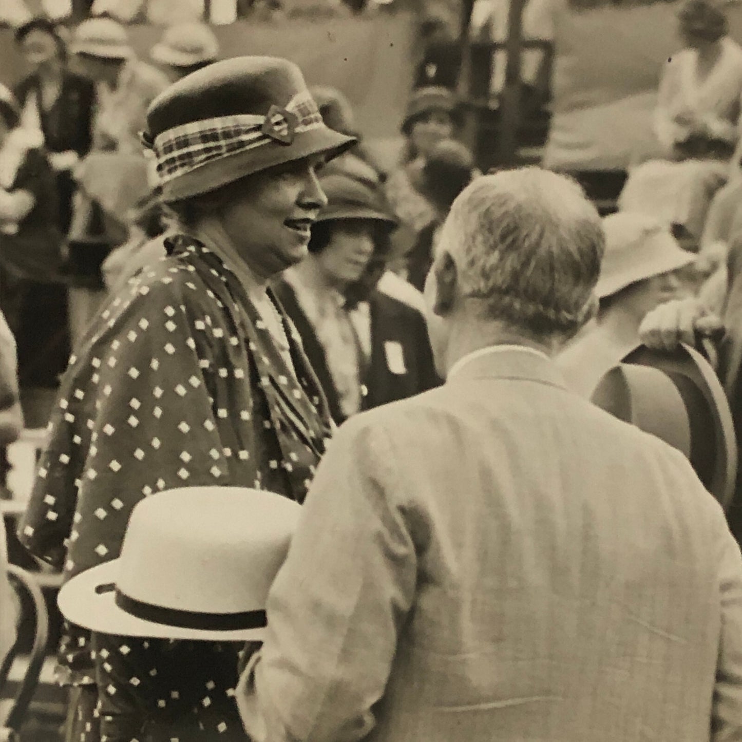 Press Photo Diplomats at Davis Cup Tennis Tournament Match 1933 Underwood Photo