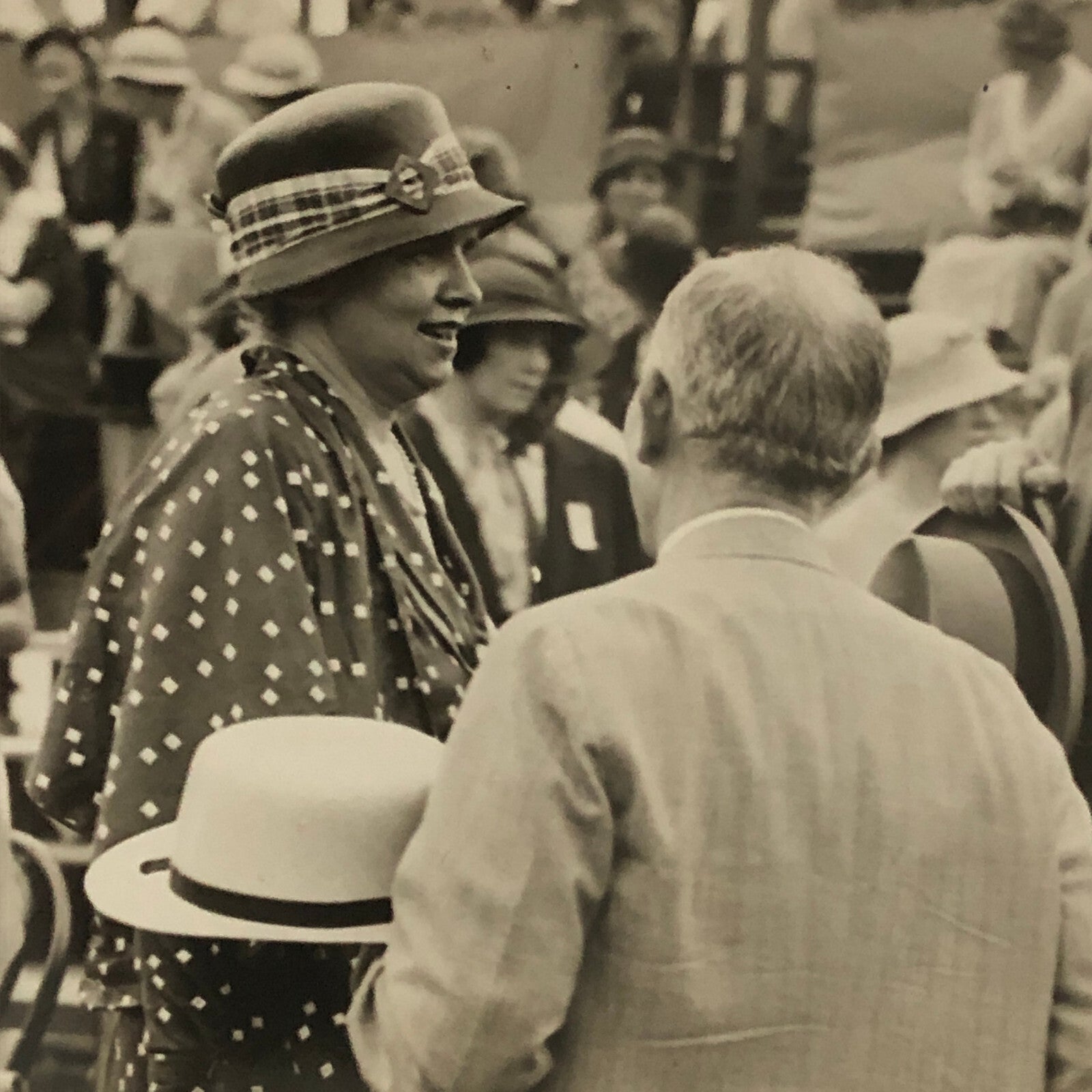 Press Photo Diplomats at Davis Cup Tennis Tournament Match 1933 Underwood Photo