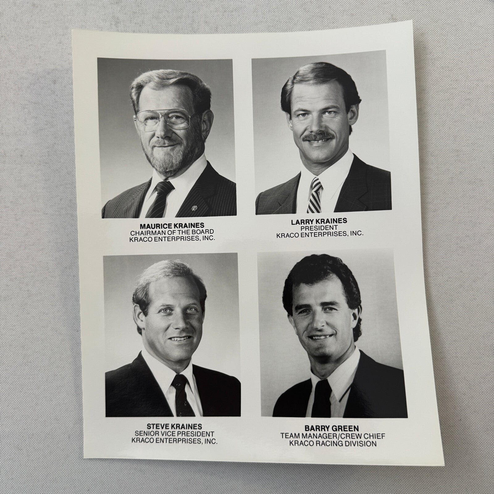 1990 Bobby Rahal Kraco Racing Press Kit Brochure Photos Lola Chevrolet Indy Car