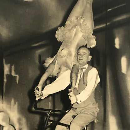 Circus Performer Vintage Photo Photograph Bicycle Balancing Act Berlin Germany