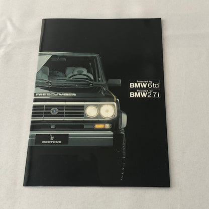 1991 Bertone Freeclimber SUV Sales Brochure BMW Engine Bertone Free Climber