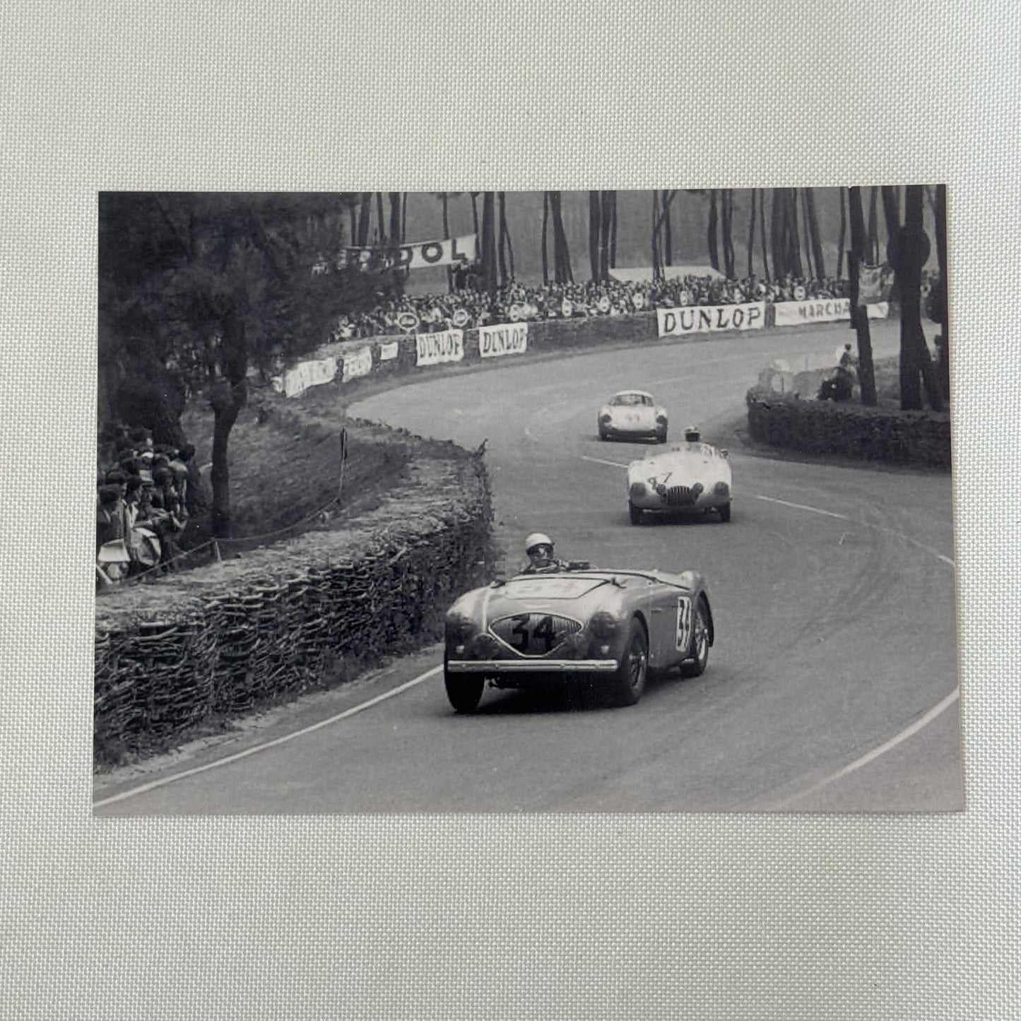 1953 LeMans Racing Photograph Photo Healey 100 OSCA MT4 Porsche 550 Modern