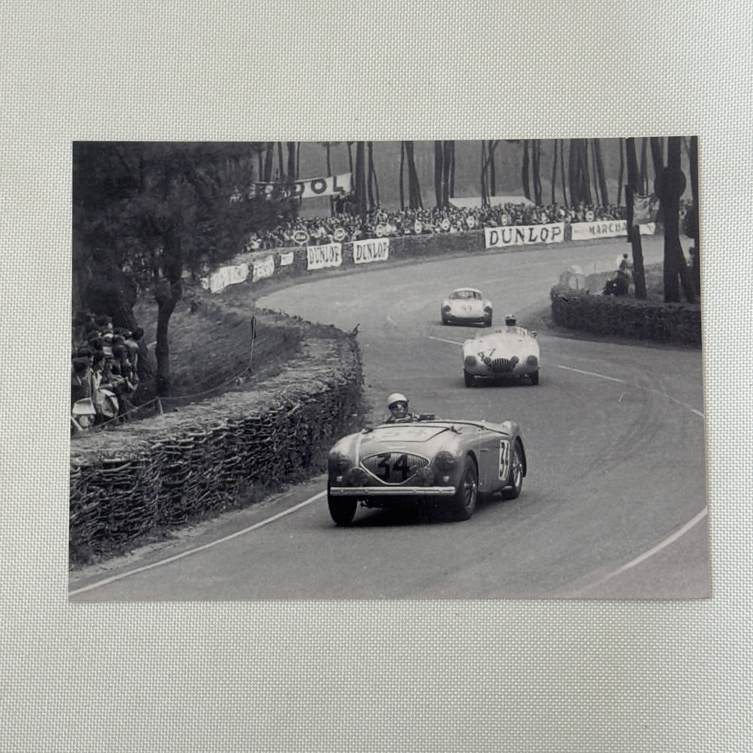 1953 LeMans Racing Photograph Photo Healey 100 OSCA MT4 Porsche 550 Modern