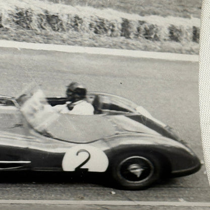 Vintage Racing Photograph Aston Martin Rouen les Essarts 1960 Jack Fairman