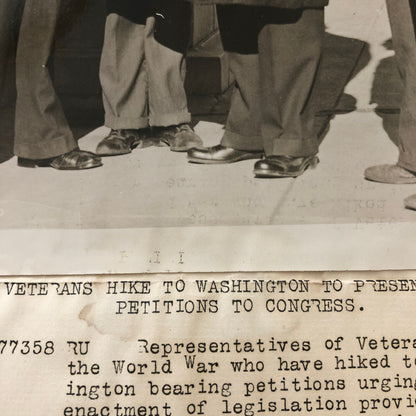 Press Photo Photograph Veterans Lobby Congress For Bonus Pay 1932 Washington