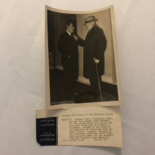 Press Photo Photograph FDR President Franklin Roosevelt Inauguration 1933