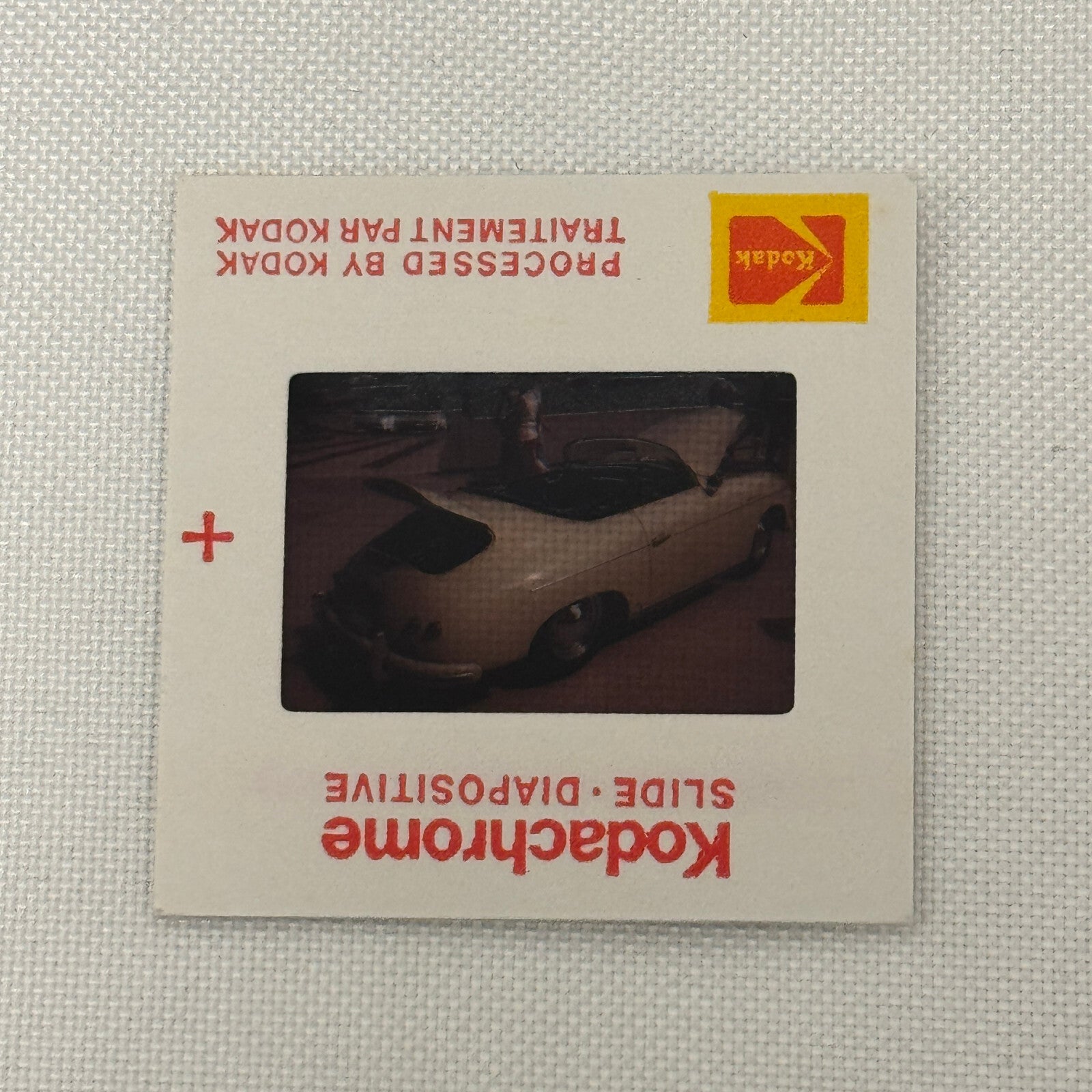 35MM Vintage Photo Slide Porsche 356 Speedster Cabriolet Car 1977 Concours