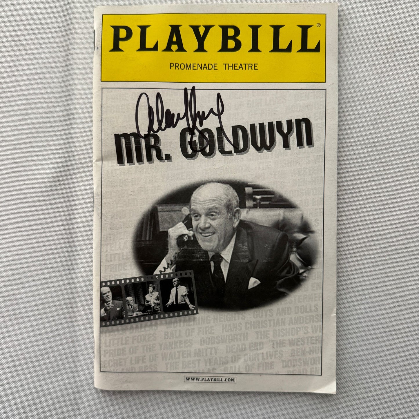 Mr Goldwyn Alan King Signed Playbill Program Autographed 2002