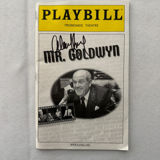 Mr Goldwyn Alan King Signed Playbill Program Autographed 2002
