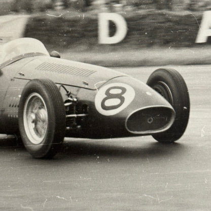 Vintage Racing Photo Photograph 1954 British Grand Prix Maserati 250F Wharton