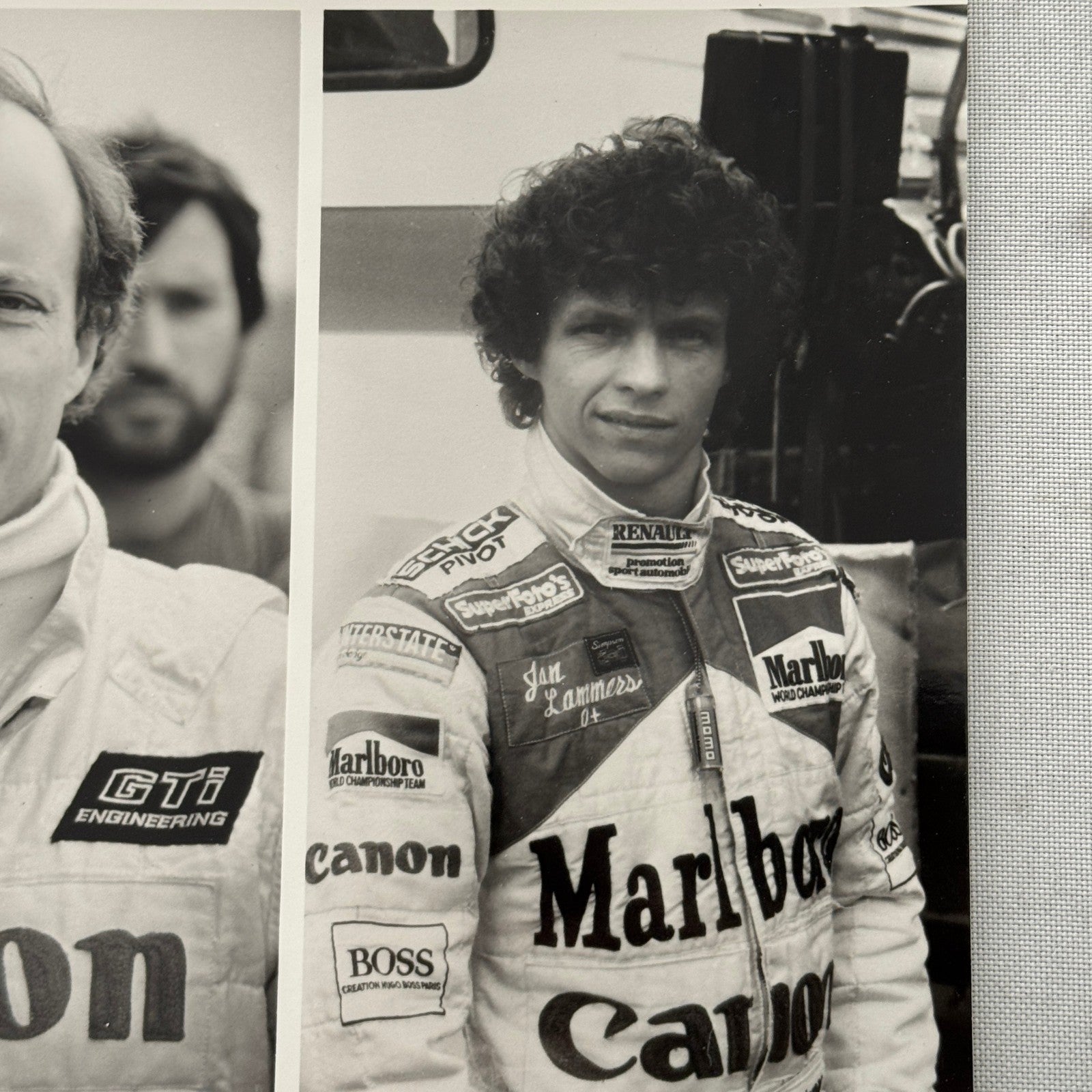 Porsche Racing Driver Photo Jan Lammers Richard Lloyd Jonathan Palmer Photograph