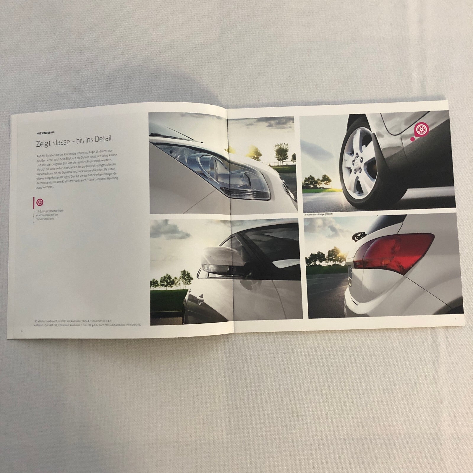 2012 Kia Venga Car Sales Brochure Catalog with Price List GERMAN Market