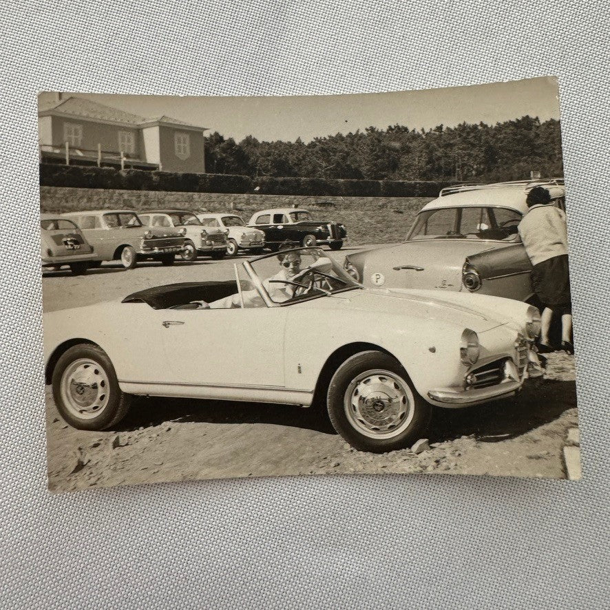 Vintage Alfa Romeo Giulietta Spider Convertible Photo Photograph Print