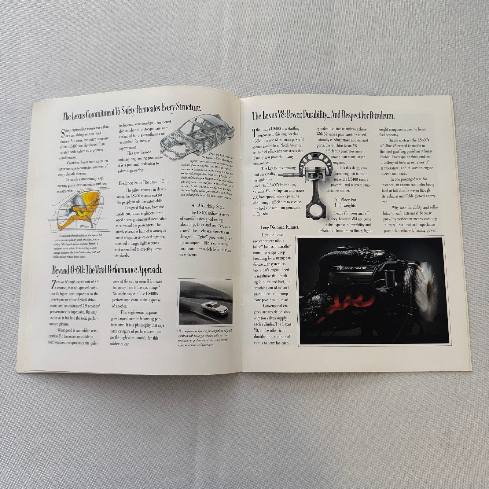 Lexus LS400 Car Sales Brochure Catalog Advertising Canadian Lexus LS 400 Vintage