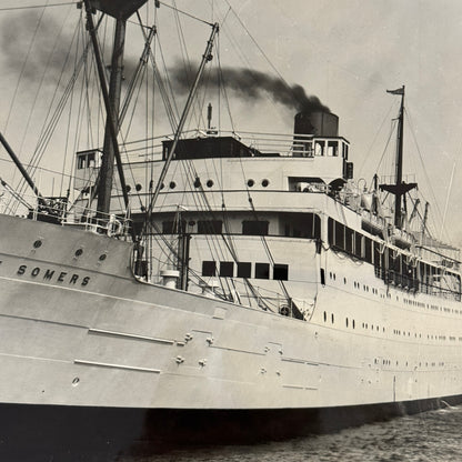 Vintage Ship Boat Photo Photograph Print RMS Lady Somers Montreal Maiden Voyage