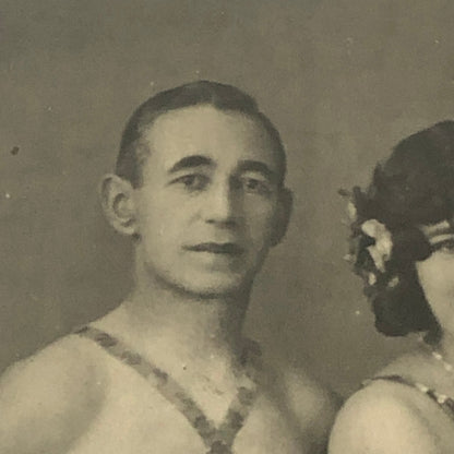 Circus Performer Acrobats Troupe RPPC Real Photo Postcard ? History Unknown