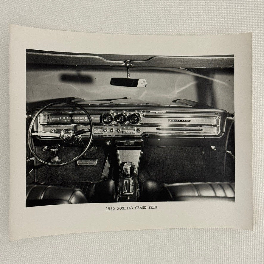 Vintage 1965 Pontiac Grand Prix Interior Car Automobile Photo Photograph Print