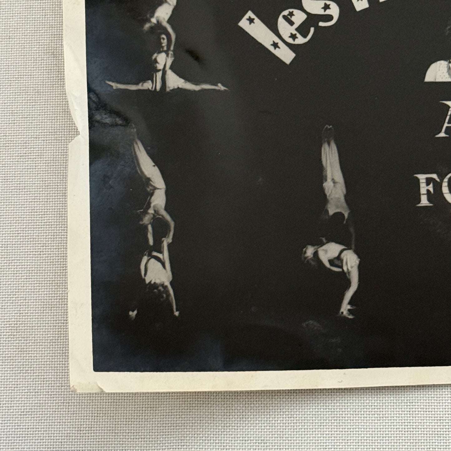 Vintage Circus Acrobat Act Balancing Photo Photograph Les Florentinos