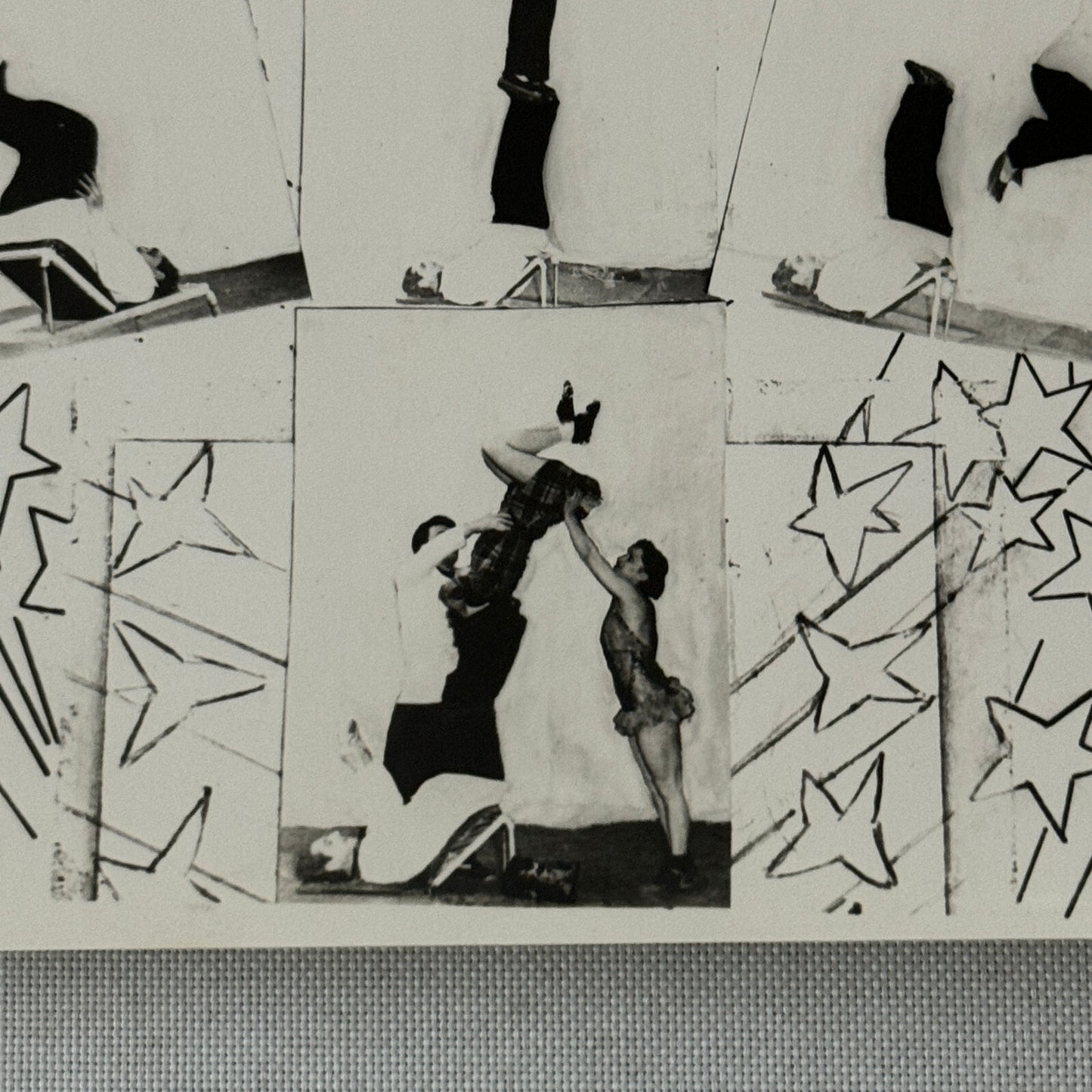 Vintage Circus Acrobat Balancing Act Photo Photograph Para Nino Sambiasi