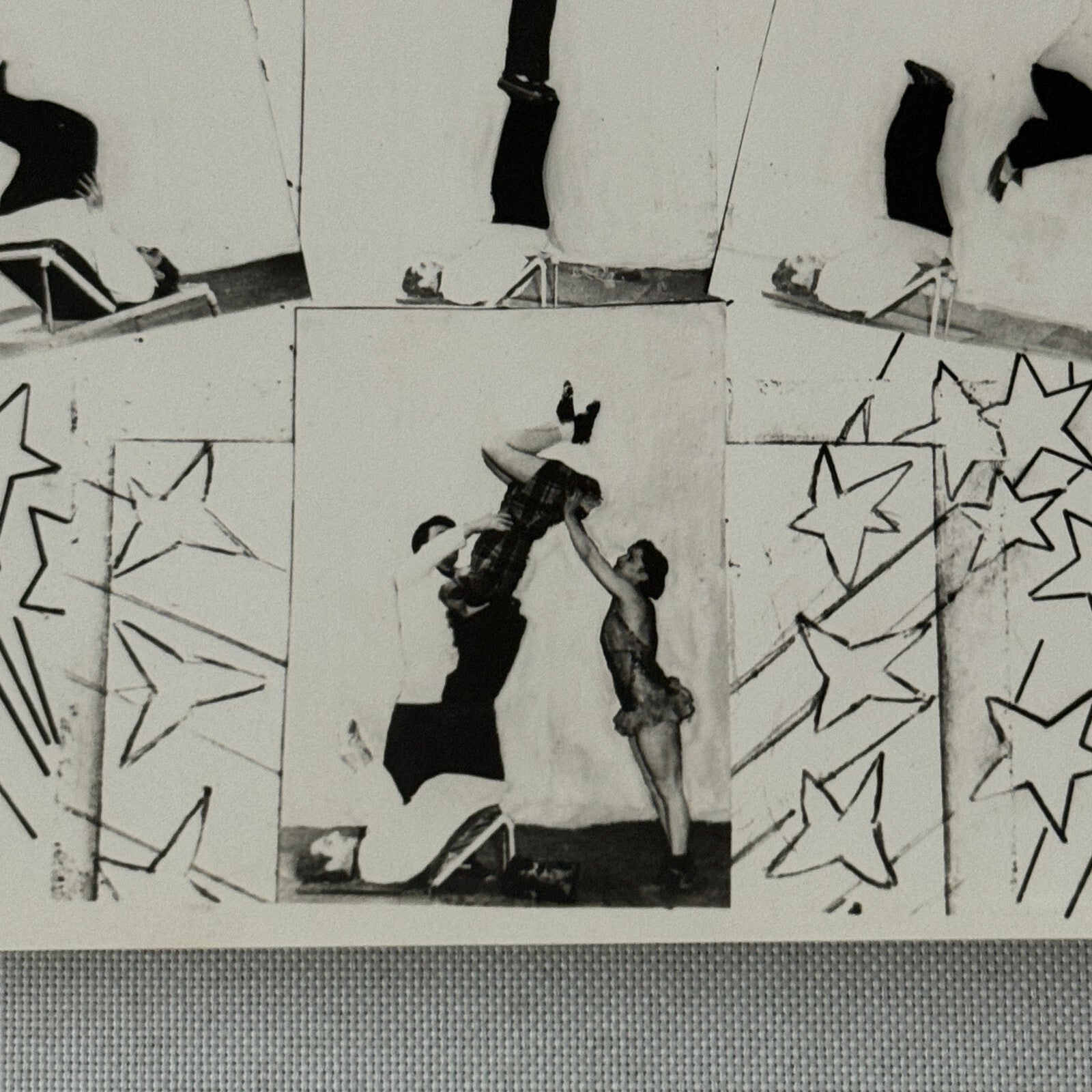 Vintage Circus Acrobat Balancing Act Photo Photograph Para Nino Sambiasi