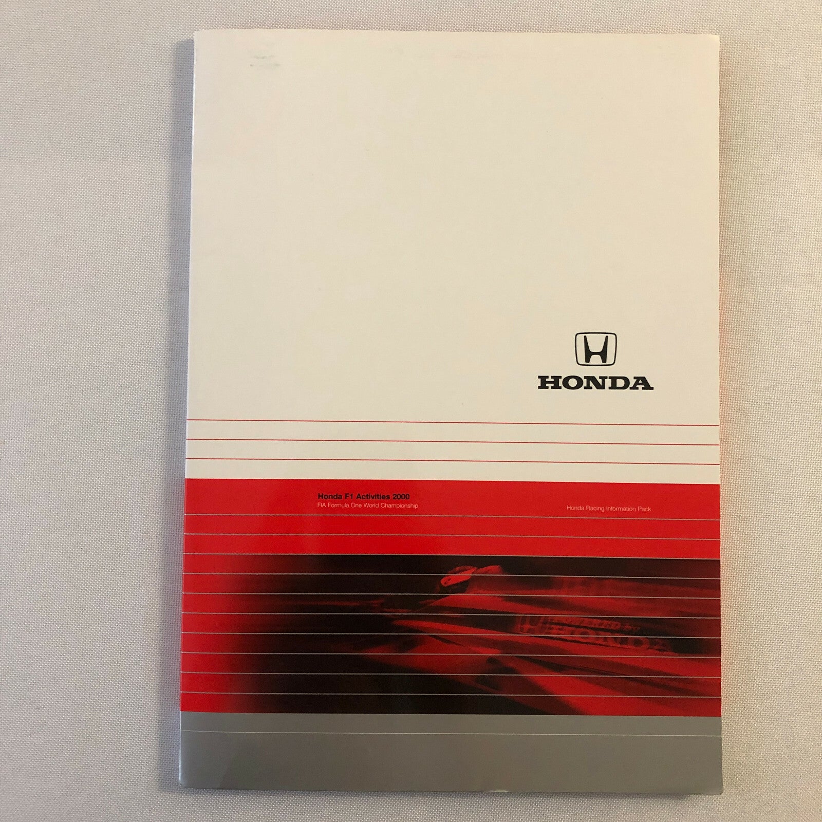 2000 Honda Formula 1 F1 Racing Press Kit Jacques Villeneuve Ricardo Zonta FRENCH