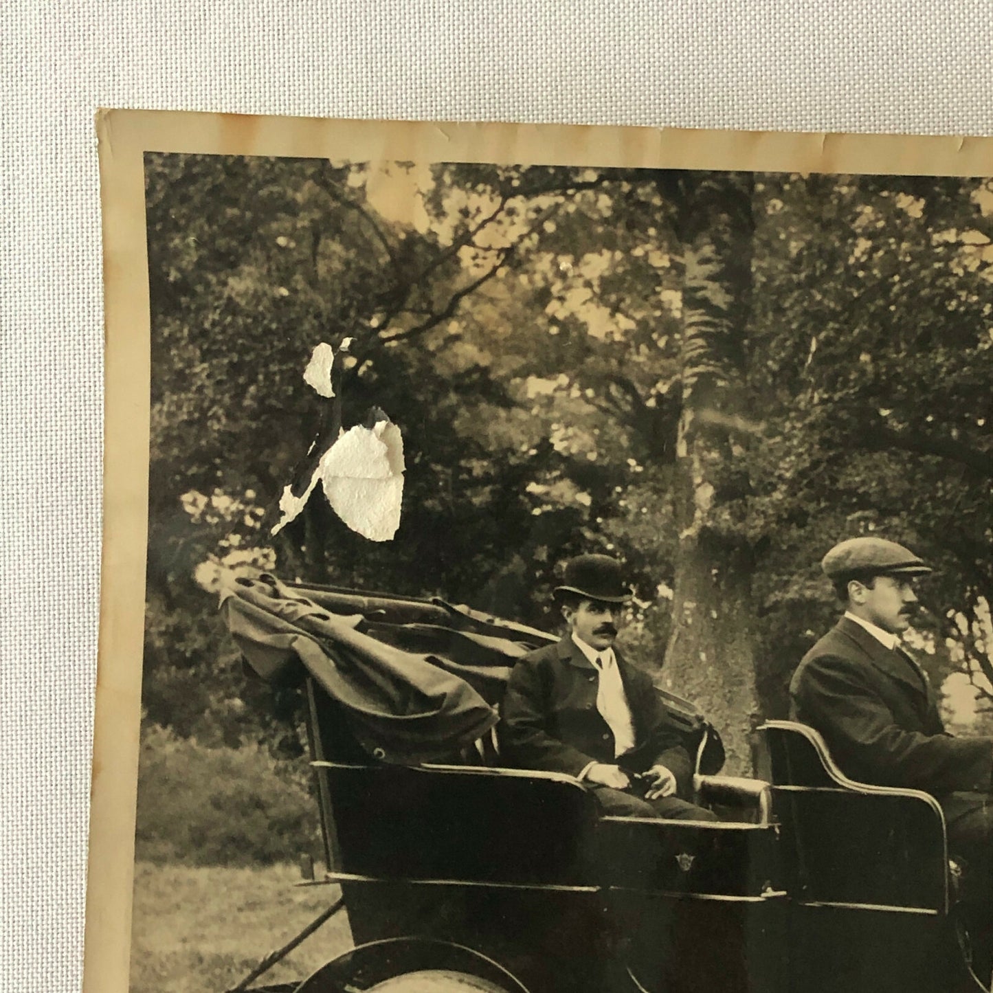 Vintage Photograph Photo Early Antique Car with Driver