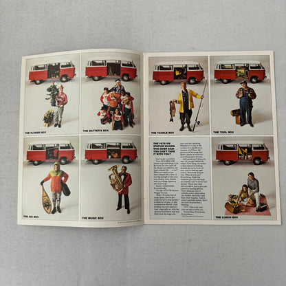 1975 Volkswagen VW Bus Van Station Wagon Camper Campmobile Brochure Catalog