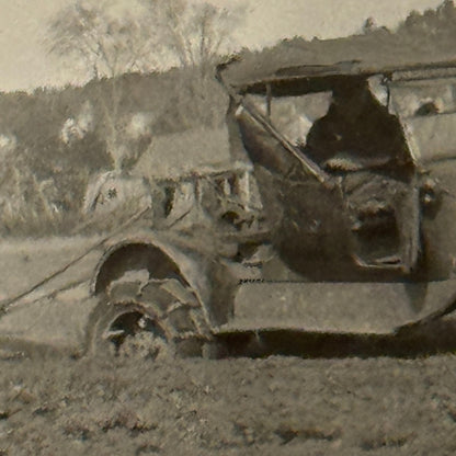 Antique Car Tractor Photo Photograph Print Automobile Farm Plow Snapshot Print