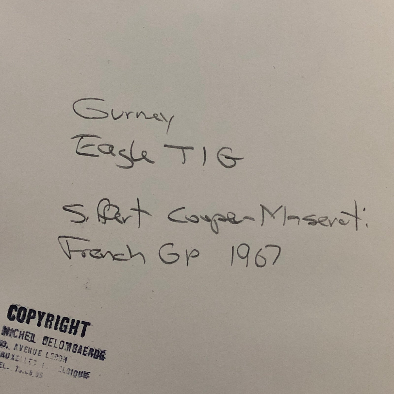 Racing Photo Photograph Dan Gurney Eagle and Jo Siffert Cooper Maserati 1967