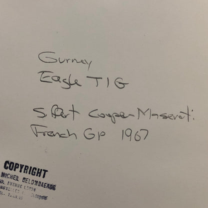 Racing Photo Photograph Dan Gurney Eagle and Jo Siffert Cooper Maserati 1967