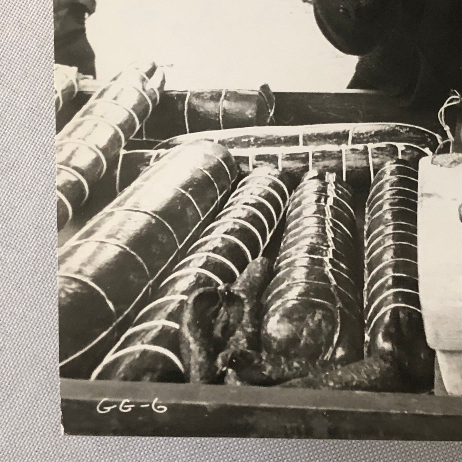 Vintage Photo Photograph Man in Sausage Stand Movie or Television Still ?