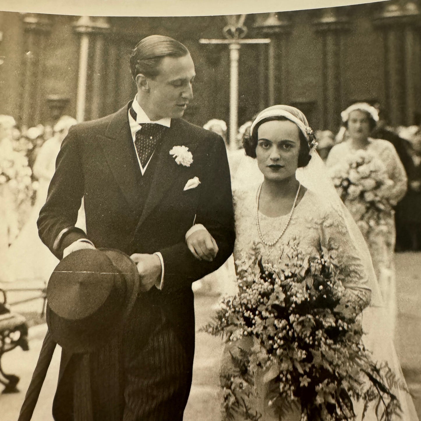 1933 Wedding Press Photo Photograph British Oxford Rowing Coach Daughter