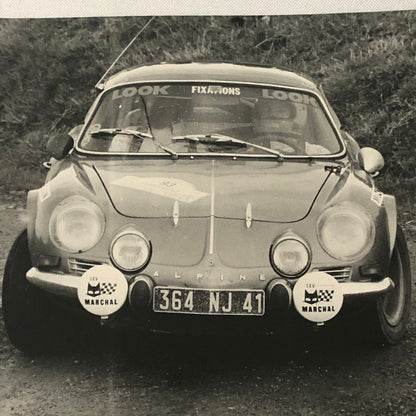 Vintage Renault Alpine Racing Car Photo Photograph Print 