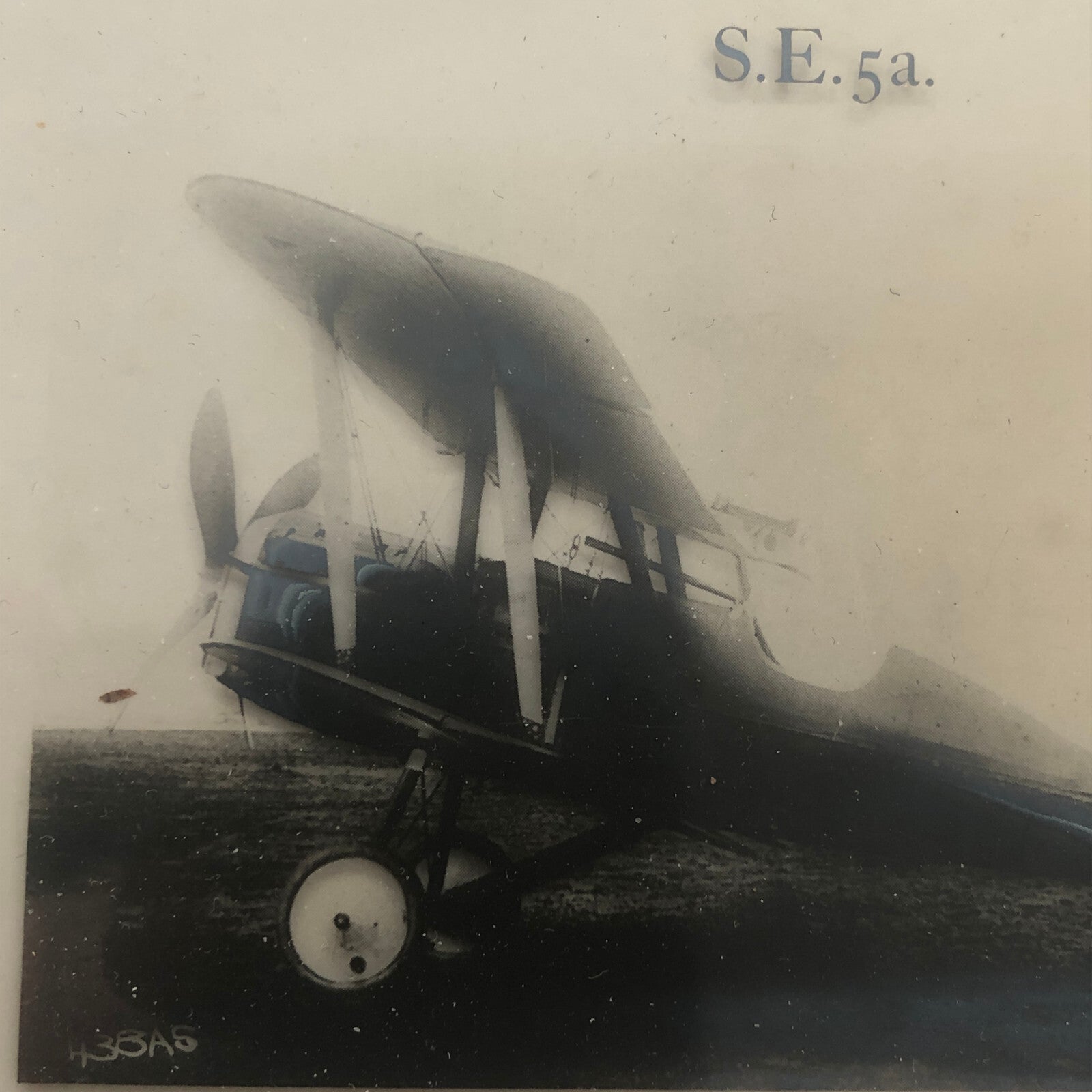 Antique Glass Plate Lantern Slide Photo Aviation Airplane Early Air Plane