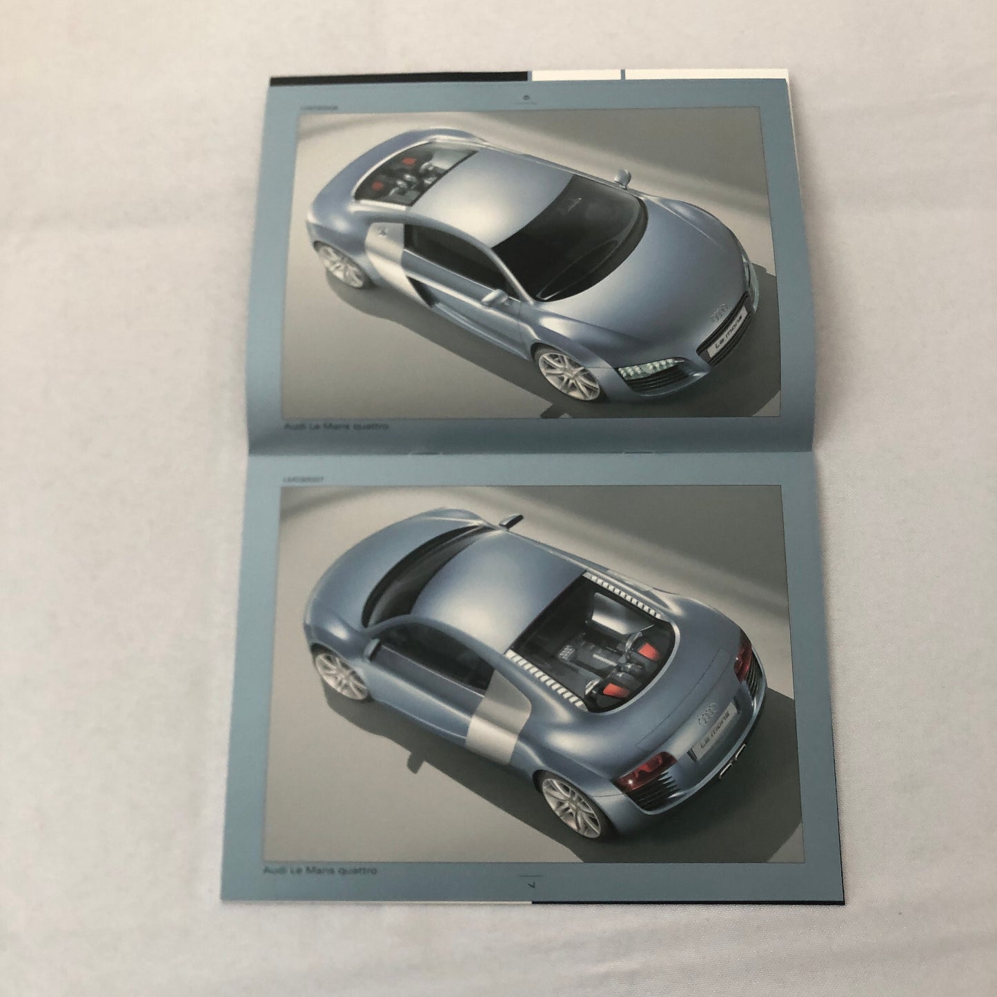 2003 Audi LeMans Concept Car Prototype Press Kit Brochure Photo CD R8 GERMAN