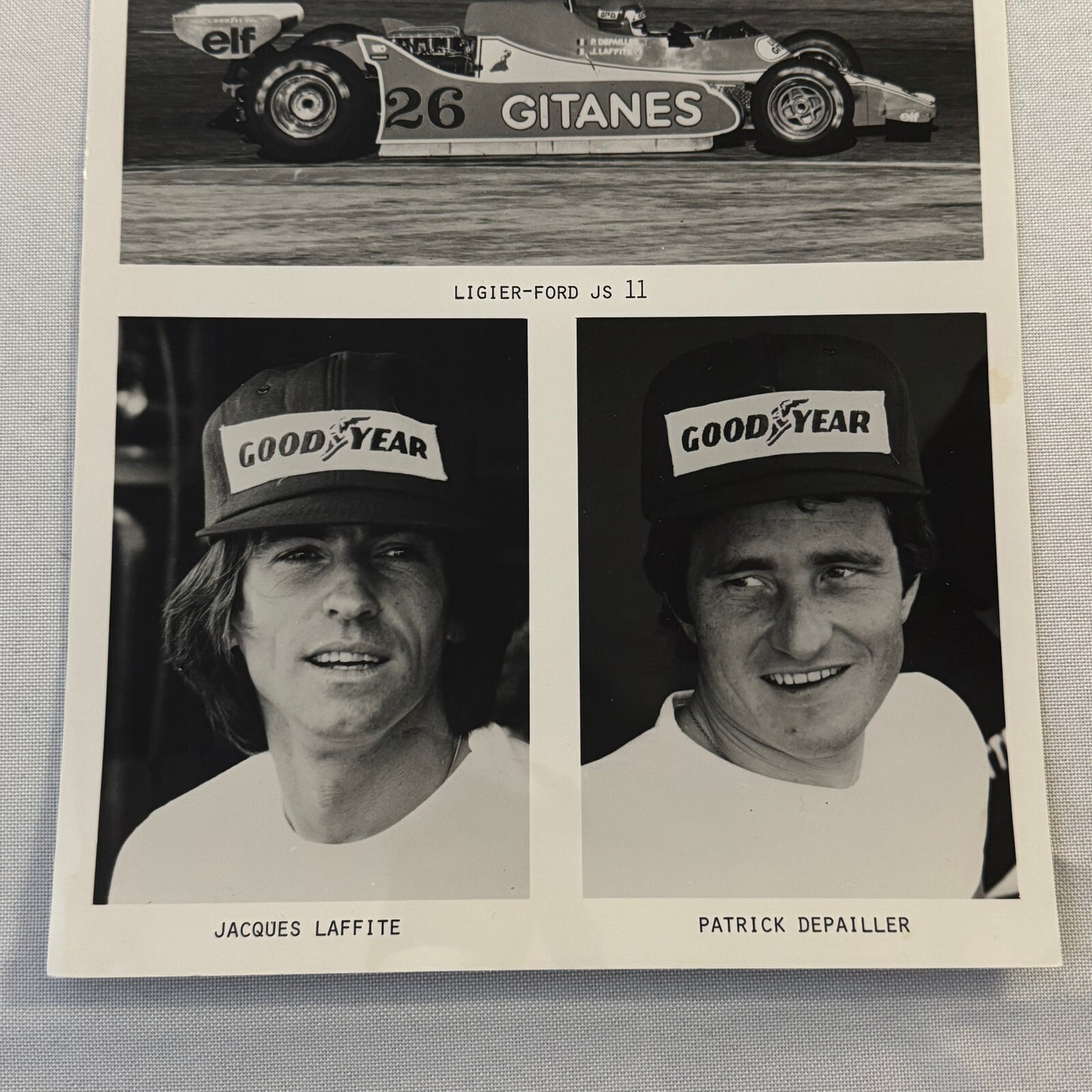Ligier Gitanes Racing Team Press Photo Ford Jacques Laffite Patrick Depailler