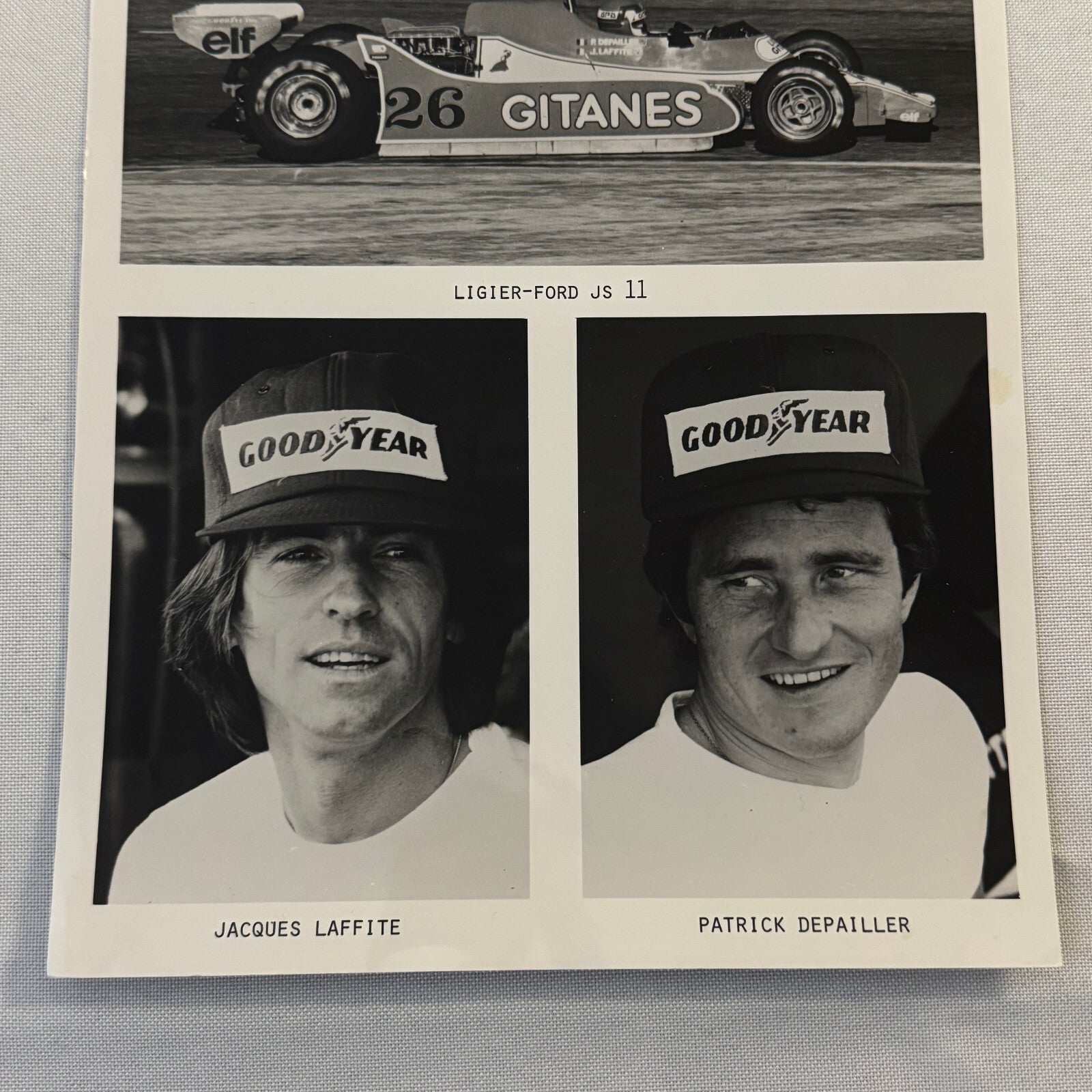 Ligier Gitanes Racing Team Press Photo Ford Jacques Laffite Patrick Depailler