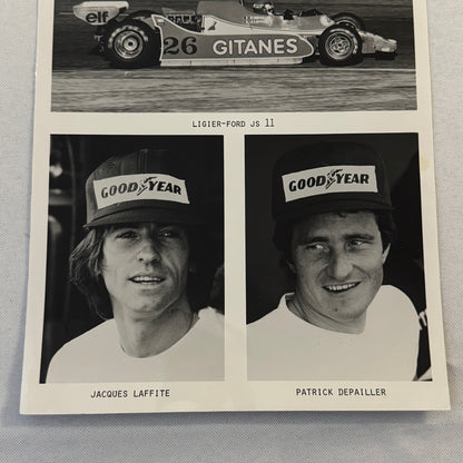 Ligier Gitanes Racing Team Press Photo Ford Jacques Laffite Patrick Depailler