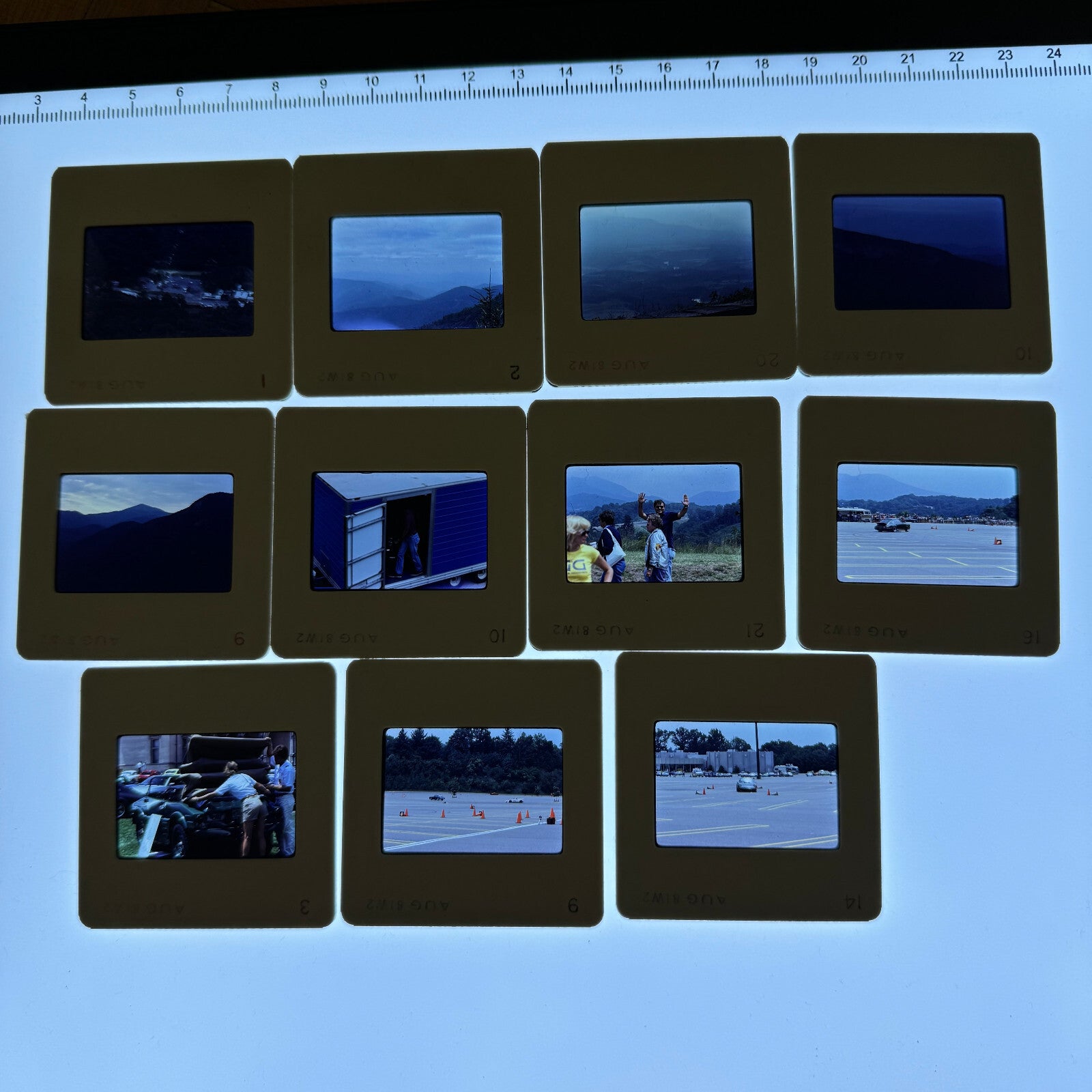 35mm Photo Slide Lot 40+ Porsche Cars Autocross Car Show People Landscape +