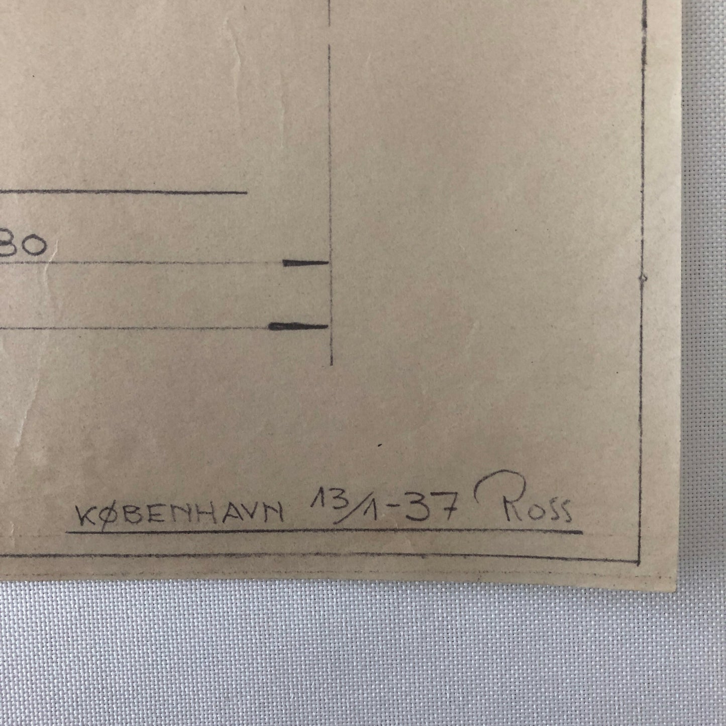 1937 Coachbuilder Car Design Blueprint Rendering Blue Print 4-door Sedan 