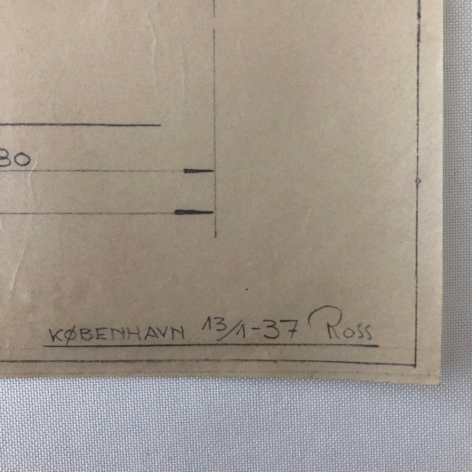 1937 Coachbuilder Car Design Blueprint Rendering Blue Print 4-door Sedan 