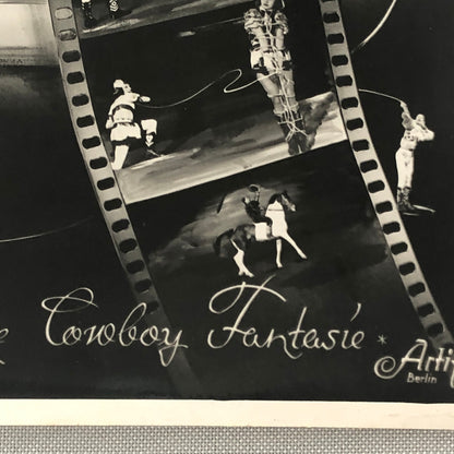 Circus Performer Wild West Show Rope Act Troupe Collins Vintage Photo German