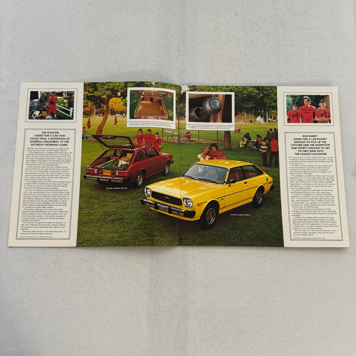 1977 Toyota Corolla Car Sales Brochure Catalog SR5 SR-5 Liftback Hardtop Wagon