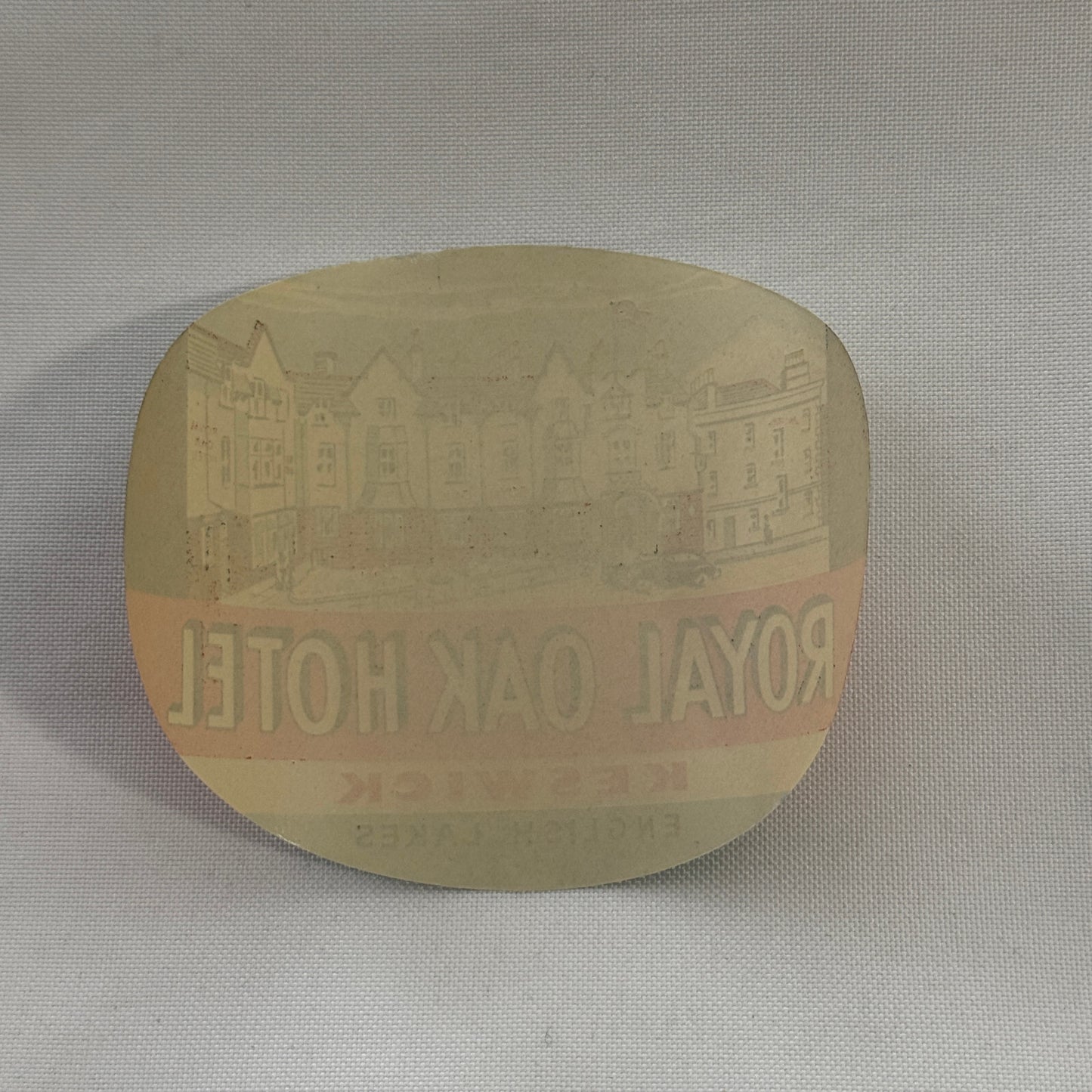 Vintage Travel Luggage Label Royal Oak Hotel Keswick English Lakes UK