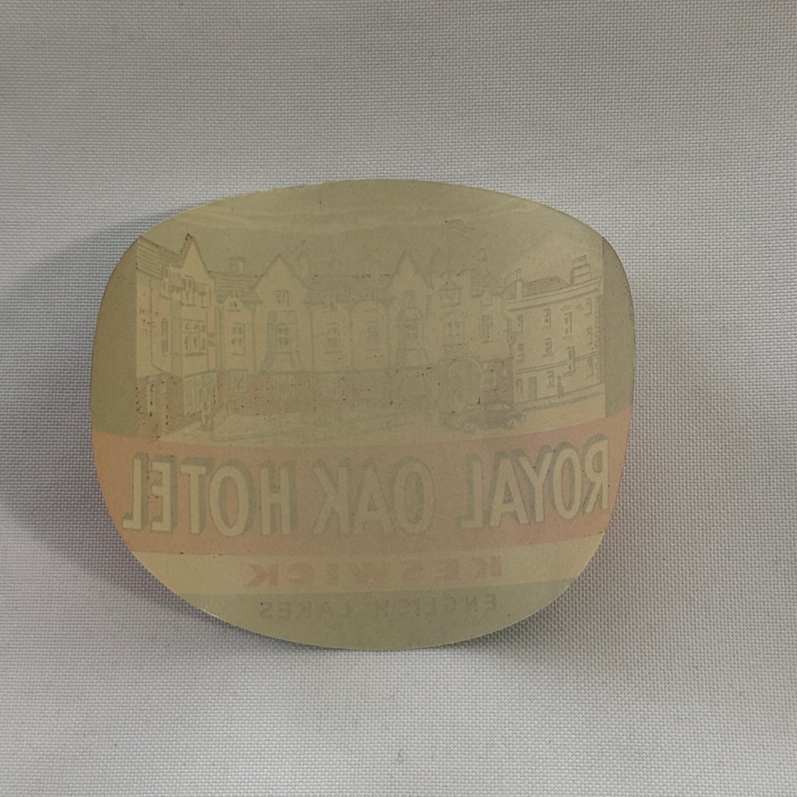 Vintage Travel Luggage Label Royal Oak Hotel Keswick English Lakes UK