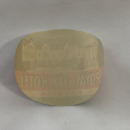 Vintage Travel Luggage Label Royal Oak Hotel Keswick English Lakes UK